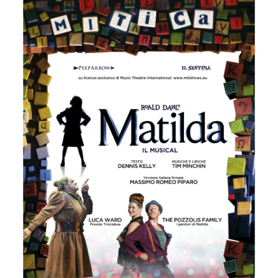 matilda il musical con Luca Ward