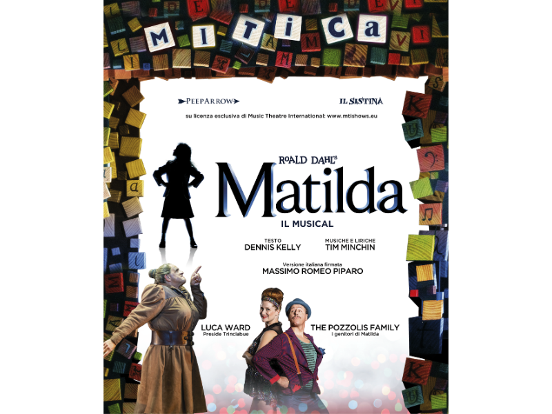 matilda il musical con Luca Ward